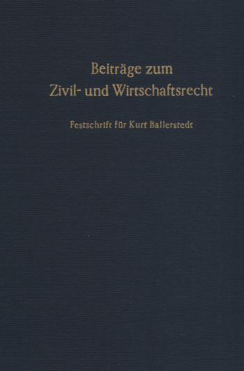 Cover: Beiträge zum Zivil- und Wirtschaftsrecht