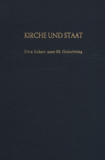 Cover: Kirche und Staat