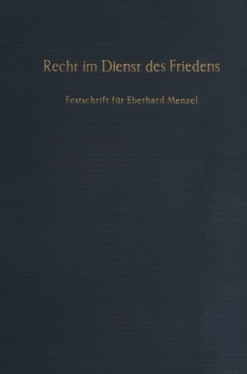 Cover: Recht im Dienst des Friedens