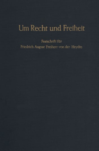 Cover: Um Recht und Freiheit