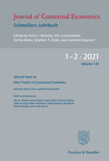 Cover: New Trends in Contextual Economics