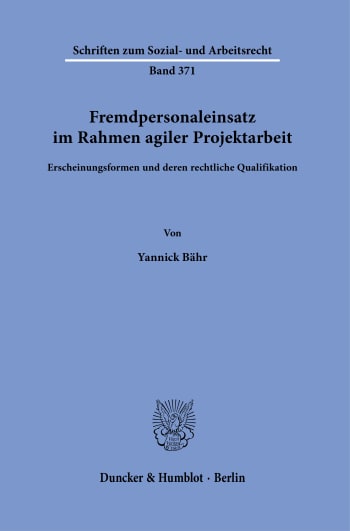 Cover: Fremdpersonaleinsatz im Rahmen agiler Projektarbeit