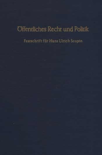 Cover: Öffentliches Recht und Politik