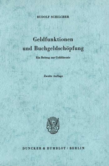 Cover: Geldfunktionen und Buchgeldschöpfung