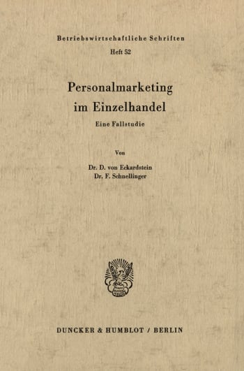 Cover: Personalmarketing im Einzelhandel