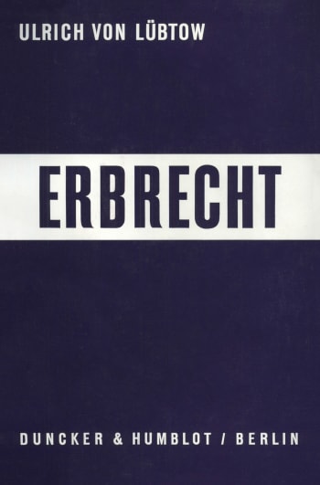 Cover: Erbrecht