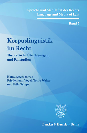 Cover: Korpuslinguistik im Recht