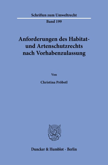 Cover: Anforderungen des Habitat- und Artenschutzrechts nach Vorhabenzulassung