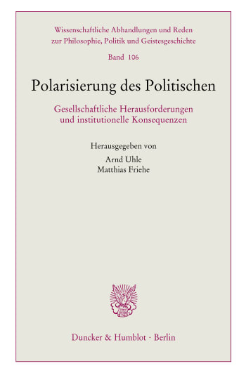 Cover: Polarisierung des Politischen