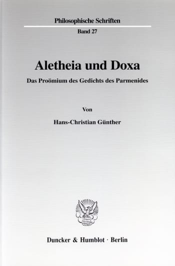 Cover: Aletheia und Doxa