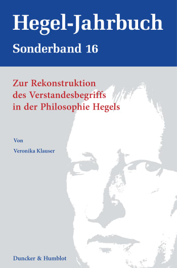 Cover: Zur Rekonstruktion des Verstandesbegriffs in der Philosophie Hegels