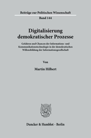 Cover: Digitalisierung demokratischer Prozesse