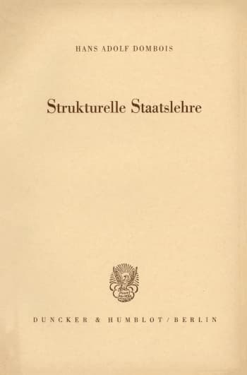 Cover: Strukturelle Staatslehre