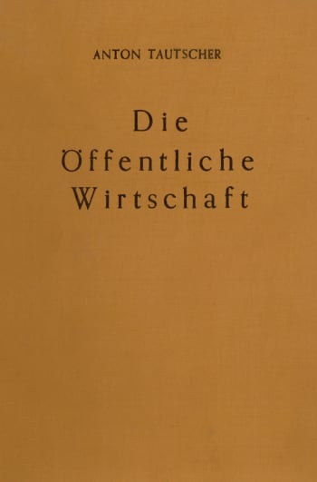 Cover: Die öffentliche Wirtschaft