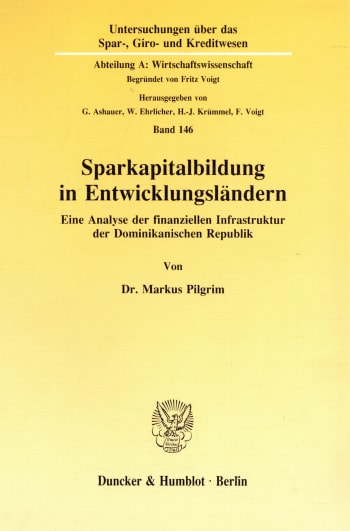 Cover: Sparkapitalbildung in Entwicklungsländern