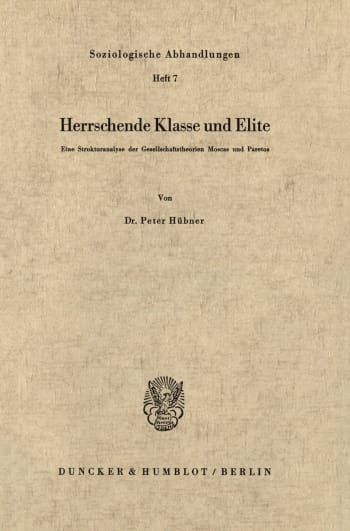 Cover: Herrschende Klasse und Elite