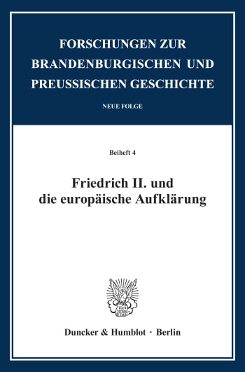 Cover: Friedrich II. und die europäische Aufklärung