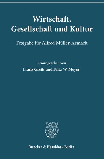 Cover: Wirtschaft, Gesellschaft und Kultur