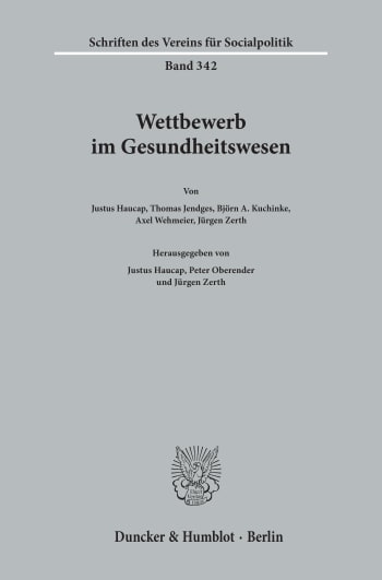 Cover: Wettbewerb im Gesundheitswesen