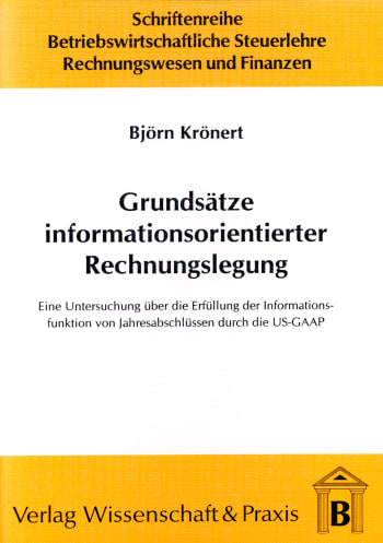 Cover: Grundsätze informationsorientierter Rechnungslegung