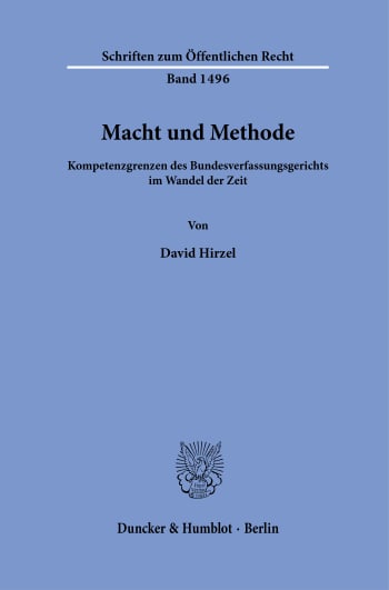 Cover: Macht und Methode