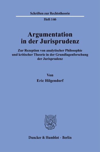 Cover: Argumentation in der Jurisprudenz