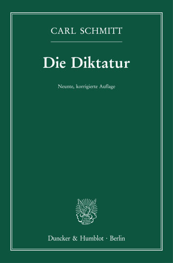 Cover: Die Diktatur