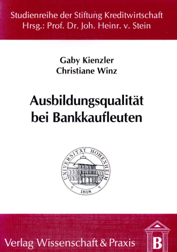 Cover: Ausbildungsqualität bei Bankkaufleuten