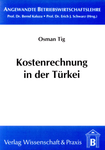 Cover: Kostenrechnung in der Türkei