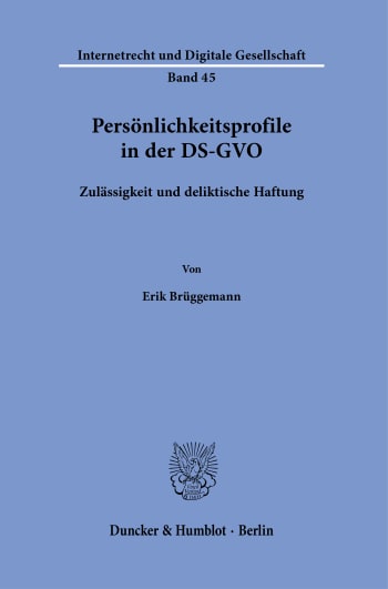 Cover: Persönlichkeitsprofile in der DS-GVO