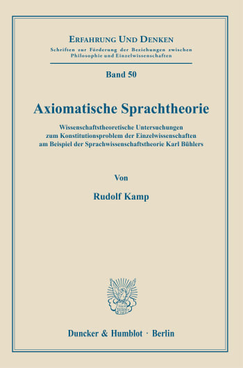 Cover: Axiomatische Sprachtheorie