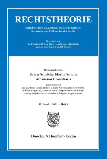 Cover: Rechtstheorie (RT)