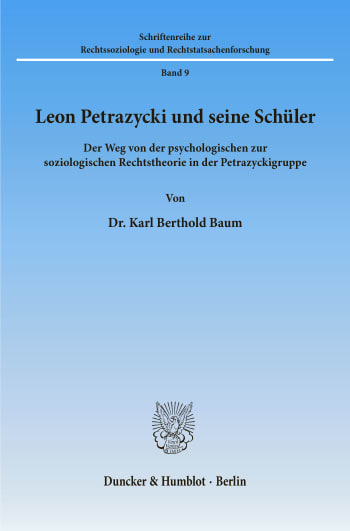 Cover: Leon Petrazycki und seine Schüler