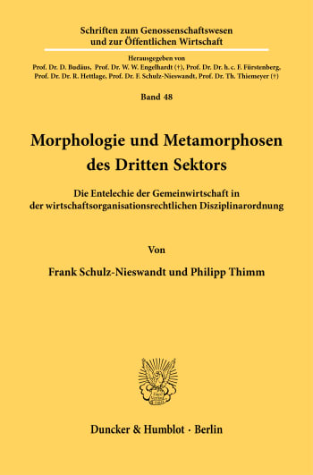 Cover: Morphologie und Metamorphosen des Dritten Sektors