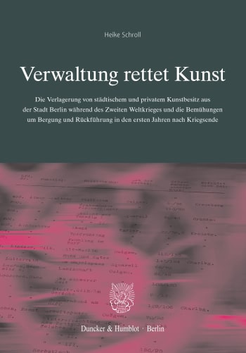 Cover: Verwaltung rettet Kunst