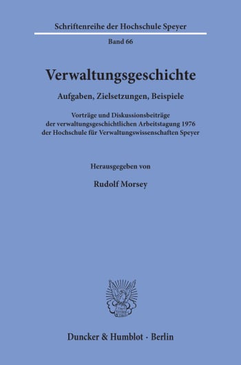 Cover: Verwaltungsgeschichte