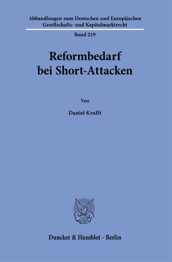 Cover: Reformbedarf bei Short-Attacken