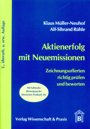 Cover: Aktienerfolg mit Neuemissionen