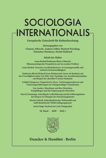 Cover: Sociologia Internationalis (SOCINT)