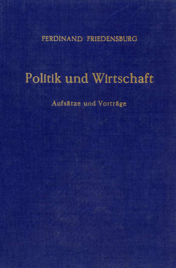 Cover: Politik und Wirtschaft