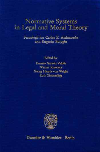 Cover: Normative Systems in Legal and Moral Theory