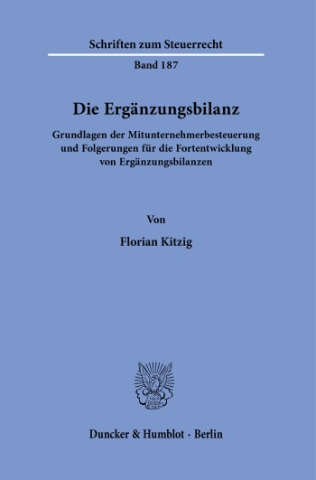 Cover: Die Ergänzungsbilanz