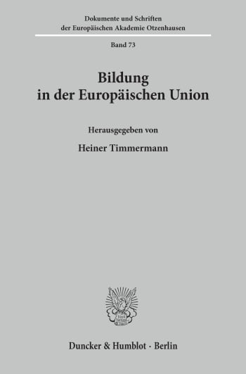 Cover: Bildung in der Europäischen Union