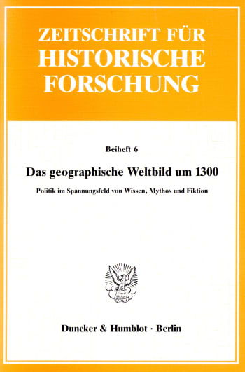 Cover: Das geographische Weltbild um 1300