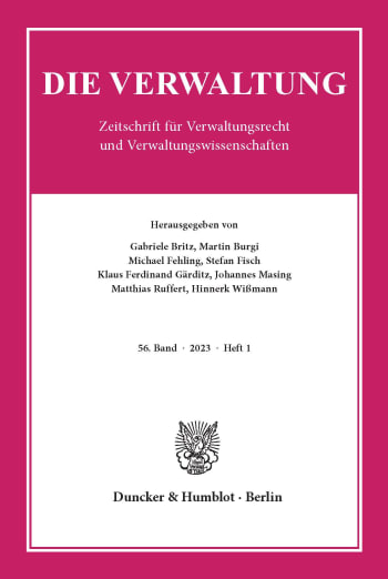Cover: Die Verwaltung (VERW)