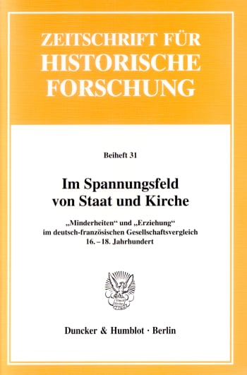 Cover: Im Spannungsfeld von Staat und Kirche