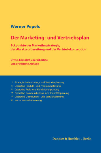 Cover: Der Marketing- und Vertriebsplan