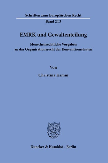 Cover: EMRK und Gewaltenteilung