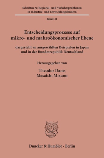 Cover: Entscheidungsprozesse auf mikro- und makroökonomischer Ebene