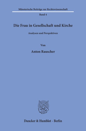 Cover: Die Frau in Gesellschaft und Kirche